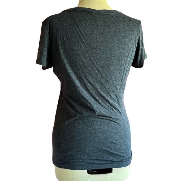 Broncos Shirt Womens Size Medium Gray Football Sporty Denver Big Game Weekend - Picture 3 of 6